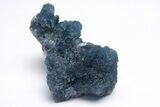 Blue, Cubic/Octahedral Fluorite on Quartz - Inner Mongolia #213844-1